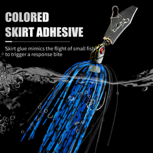 Leurre de pêche Chatterbait, Jig métallique, Buzzbait, Jig à lame, Spinnerbait, Jupes de leurre pour saumon et bar, 3g 5g 7g 10g 15g <span class=keywords><strong>BUBBA</strong></span> LSZ-33 - Product Image 5