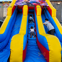 Toboggan aquatique gonflable commercial et éducatif en PVC, géant, pour jardin, école, centre commercial, parc de trampolines résidentiel