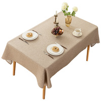 Nappe unie imperméable et anti-poussière, sur mesure, rectangulaire ou carrée, pour fêtes, buffets et mariages