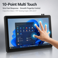 Terminal de point de vente PC de bureau tout-en-un Windows 21,5 pouces multi-touch Full HD 1080P Intel, moniteur interactif professionnel