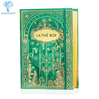 Cuaderno de Lujo Personalizado con Forma de Libro y Purpurina, Caja de Regalo de Recuerdo