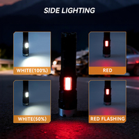Linterna Multifuncional con Zoom Telescópico P70 LED, Recargable Tipo-C, Banco de Energía, Impermeable, Linterna de Emergencia