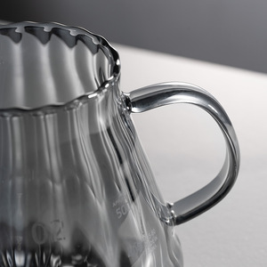 Jarra de Vidrio para Servir Café de 450ml/500ml, con Espiral Acanalado, Juego de Gotero, Filtros de Papel V02, Transparente/Negro, Resistente al Calor - Product Image 4