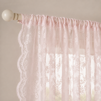 Rideaux Transparents en Dentelle Florale Minimalistes Filtrant la Lumière pour Salon et Chambre à Coucher