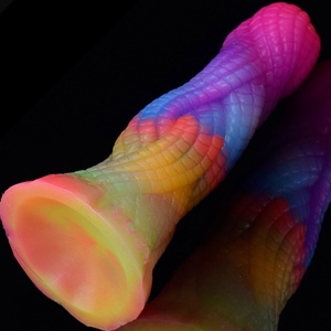 Wholesale 5 Inch Small Glow in Dark Kinky Anal Plug Soft Silicone Luminous <b>Dildo</b> Lighted Toy Fantasy <b>Dildo</b> Gift for Women - Product Image 3