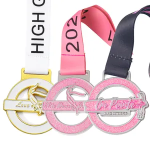 Design Custom Music Awards Medal Latin Dance Race Award Gymnastique Cheerleading Médailles 3D Bespoke Médailles Avec Ruban