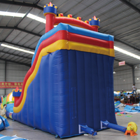 Toboggan aquatique gonflable de haute qualité avec piscine, fabriqué en Chine, modèle 2026