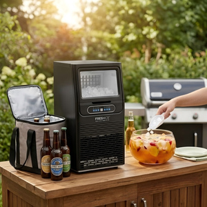 Machine à glaçons compacte 30 kg/24h avec stockage <span class=keywords><strong>de</strong></span> 5 kg, eau du robinet avec filtre, économie d'énergie pour la maison, le bar, le café, la cuisine, la restauration, l'hôtel - Product Image 6
