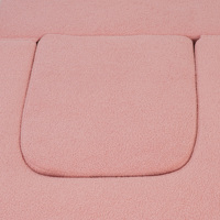 VOXHOME Nordisches Minimalistisches Einzelsofa-Bett für Wohnzimmer Schlafzimmer Wohnmöbel Klappbares Faulbett Rosa Bouclé-Sofa Couch