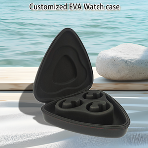 Boîte de montre portable personnalisée 1-3, boîte de rangement de montre à coque dure, étui portable de protection de stockage de bureau - Product Image 6