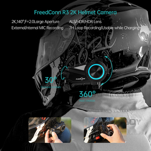 FreedConn R3 Pro Enregistreur caméra 2K 2-6 motards Accès en un clic à l'intercom de groupe Casque d'intercom Bluetooth pour <span class=keywords><strong>moto</strong></span> - Product Image 5