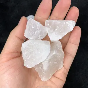 Fabrik Großhandel Hochwertiger Himalaya-Roh kristall heils tein Raues weißes Orangen salz Himalaya-Gestein für Reiki