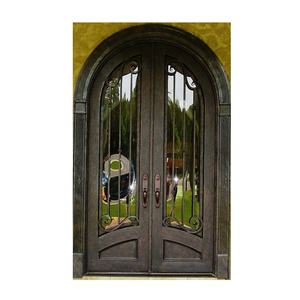 Puerta de acero doble de seguridad exterior de hierro forjado - Product Image 1