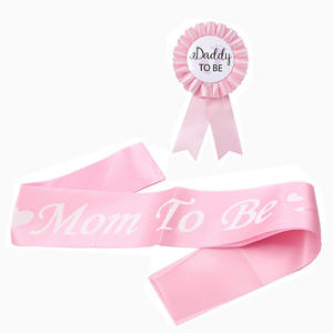 Colorful Baby Shower Party Sash Boy Girl Mommy <strong>to</strong> <strong>Be</strong> Sash Mom <strong>to</strong> <strong>Be</strong> Satin Sash With <strong>Daddy</strong> <strong>to</strong> <strong>Be</strong> Badge Set - Product Image 1