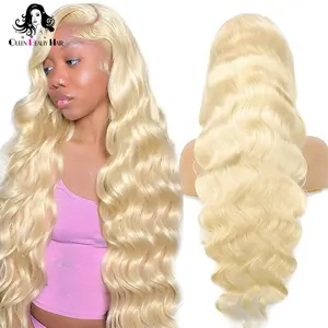 613 13x6 HD Lace Frontal Perücke Rohes menschliches Haar Honig Blonde Lace Front Perücken Full 200 250 Density Body Wave Brasilia nische Echthaar Perücke