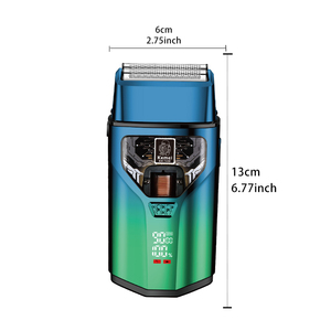 Kemei Km-t400 9000rpm nhanh nhất động cơ hợp kim Niken lưỡi dao cạo râu râu thời trang điện Gradient thiết kế màu sắc dao cạo râu Mens - Product Image 2