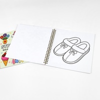 Impression en gros d'usine, livre de coloriage personnalisé à bas prix, livre pour enfants avec reliure spirale, papier couché, impression offset