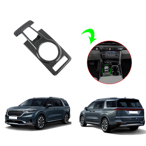 2 unids/set ABS caja de cambios de coche perilla Panel cubierta pegatinas embellecedoras <span class=keywords><strong>Interior</strong></span> para <span class=keywords><strong>KIA</strong></span> <span class=keywords><strong>Carnival</strong></span> 2020-2022 - Product Image 2