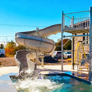 Gewerbliche Wasserpark ausrüstung im Freien Fiberglas-Schwimmbad rutsche für Haus, Hotel, Hinterhof, Schule - Product Image 1