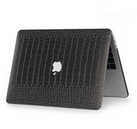 Étui de protection rigide en cuir PU crocodile personnalisé pour MacBook Neo A18 Pro Air Pro 13 14 15 16 M1 M2 M3 M4 M5