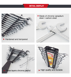 Venta al por mayor Gran extendido Lug llave inglesa de acero al carbono cromado CrV Hong mango DIY sistema de medición métrica de aleación OEM - Product Image 6
