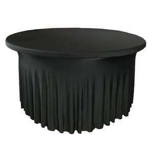 Ngà 5ft Được Trang Bị Bàn Tròn Spandex Khăn Trải Bàn Co Giãn Cho Đám Cưới, Tiệc, Tiệc - Product Image 6