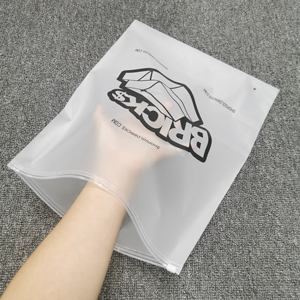 Fermuarlı çanta özel dondurucu sıvı fermuarlı plastik büyük boy ve plastik su geçirmez gözyaşı ambalaj PE ekran baskı güvenlik 3 renk - Product Image 3