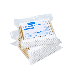 Bâtonnets de coton de haute qualité, bâtonnets de nettoyage des oreilles, bâtonnets de coton à double pointe, bâtonnet de coton en bambou, coton-tige avec sac pour le maquillage - Product Image 6