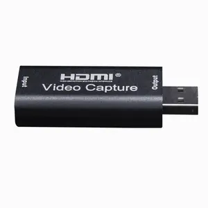 USB视频采集卡HDMI USB 2.0视频采集器记录1080P30Hz用于直播PS4游戏DVD摄像机记录