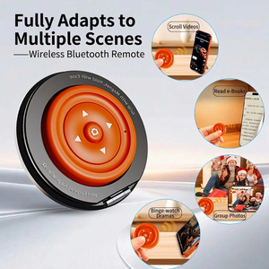 รีโมทไร้สายแบบวงแหวนสำหรับควบคุมวิดีโอ เลื่อนหน้าจอ ถ่ายเซลฟี่ คลิกถ่ายรูป ควบคุมชัตเตอร์กล้อง สำหรับโทรศัพท์แอนดรอยด์และไอโอเอส - Product Image 1