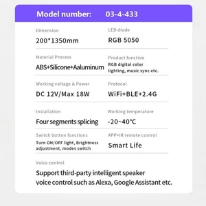 Lámpara de Pie LED RGBIC con Cambio de Color, Lámpara de Ambiente de Esquina con Trípode para Decoración de Interiores, con Control Remoto por Aplicación - Product Image 6