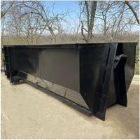 Conteneur de déchets mixtes C&D de 20 yards, bac de chantier et de démolition, conteneur de déchets mixtes à roulettes, conteneur de recyclage