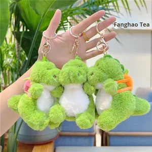 Zaino di dinosauro creativo carino coppia peluche portachiavi <span class=keywords><strong>accessori</strong></span> Super Soft ODM personalizzabile in cotone PP ricamato - Product Image 1
