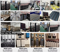 Batterie de stockage d'énergie domestique LiFePO4 Docan EU Stock DDP 51,2V 16kWh 30kWh 50kWh 300Ah 600Ah 900Ah, système solaire mural Plug and Play