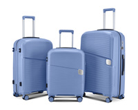 Valise à roulettes unisexe grande capacité 24 pouces, 4 roues pivotantes, néoprène imperméable, serrure TSA, poignée souple, fermeture à glissière