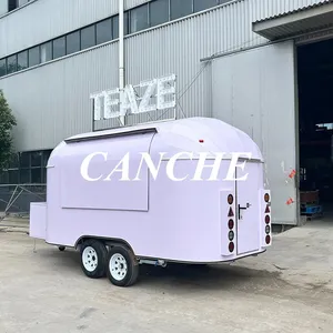 Camión Eléctrico Estándar Europeo para Helados y Café, Carrito de Comida Callejero para Hot Dogs, Remolque Móvil de Comida - Product Image 1