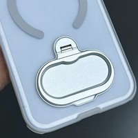 Pudun Coque de téléphone magnétique anti-chute mate avec support anneau pliable à 3 volets pour iPhone 18 17 16