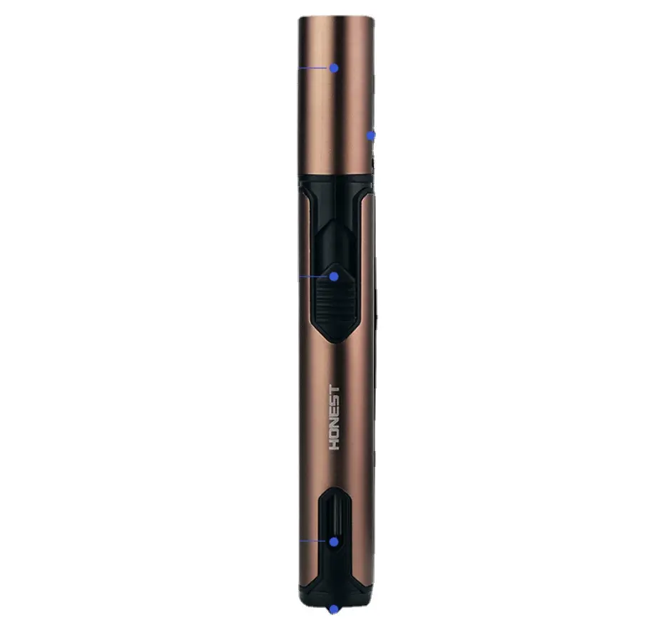 Creative Lighter Portable Outdoor Cigarette Large Firepower Blue Jet Flame Butane Refill Gas Lighter