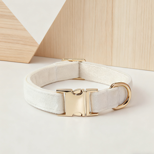 Accesorios para mascotas de poliéster peludo para caminar al aire libre, hebilla de Metal duradera ajustable, conjunto de Collar y correa para perros y gatos - Product Image 5