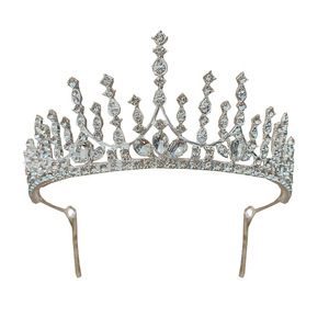 High-End çocuk taç kızlar bebekler için saç aksesuarları Rhinestone prenses kafa bandı dayanıklı alaşım malzeme saç üzerinde nazik