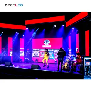 ARESLED Indoor Rental LED Display Screen P4.8 with 500x500mm LED Cabinet Integrated Circuit Hard Connection Design