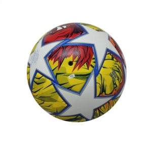 Ballon de football/soccer d'entraînement extérieur, cuir PU, taille 5, logo personnalisé, résistant à l'usure, sans couture, qualité supérieure - Product Image 4