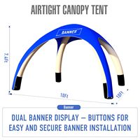 Tente gonflable pour le camping - 10*10 pieds, protection UV extérieure