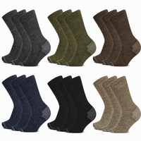Chaussettes de randonnée épaisses en gros avec logo personnalisé OEM, chaussettes de trekking d'extérieur rembourrées, soutien de la voûte plantaire renforcé, pour hommes et femmes, en vrac