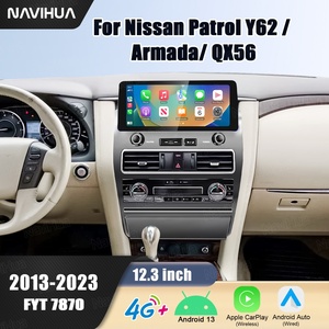 Navihua for Nissan Armada Patrol Y62 Infiniti QX80 2010-2020 New Design 12.3 '' Android Car Radio Multimedia <b>Auto</b> Carplay Stereo - Product Image 3