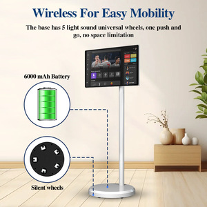 หน้าจอ LED แบบพกพาขนาด 21.5 นิ้ว ชาร์จไฟได้ สำหรับใช้งานกลางแจ้ง แสดงผลแนวตั้ง ความละเอียด Full <span class=keywords><strong>HD</strong></span> สำหรับโฆษณา ถ่ายทอดสด เครื่องออลอินวัน ทีวี - Product Image 4