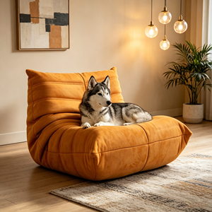 Cama Ortopédica Personalizada en Forma de Oruga para Mascotas y Humanos, Sofá Cama para Gatos, Fabricante Mayorista, Cama para Perros de Tamaño Humano para Perros Extra Grandes - Product Image 1