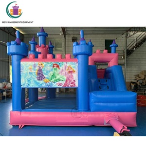 定制公主充气跳楼女孩生日礼物儿童充气蹦床 - Product Image 3