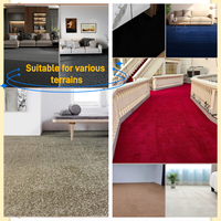 Tapis torsadé sur mesure de couleur unie avec support en grille, antidérapant et résistant à l'usure, pour hall d'hôtel, bureau et événements
