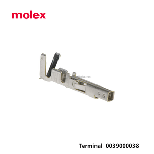 ขั้วต่อซ็อกเก็ตขั้วต่อโลหะผสมทองแดงตัวเมียของ Molex 0039000038 18-24AWG แบบจีบใช้ดีบุกเป็นรูปสี่เหลี่ยมผืนผ้าลวดยานยนต์ - Product Image 3